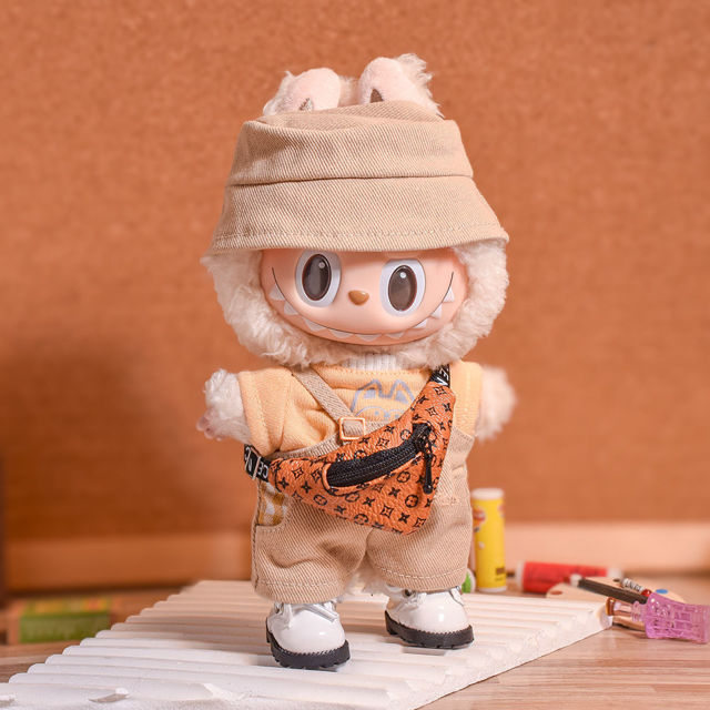 Picture of 17cm Labubu L.V. Inspired Dumpling Bag - Labubu Doll Mini Waist Bag
