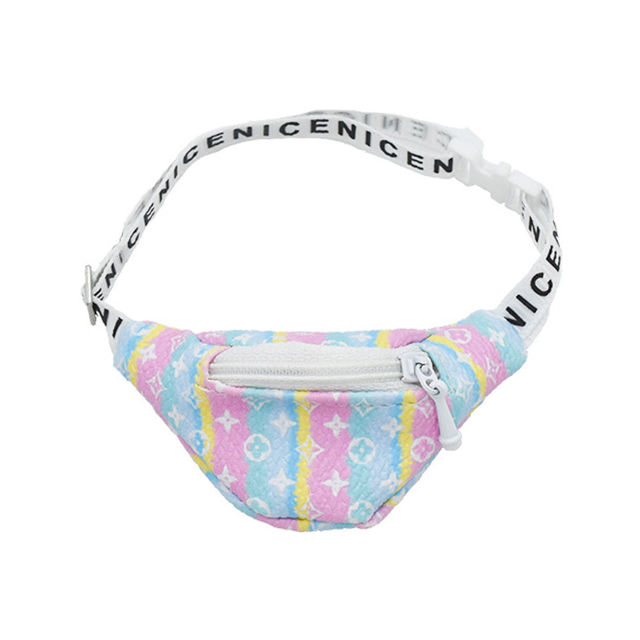Picture of 17cm Labubu L.V. Inspired Dumpling Bag - Labubu Doll Mini Waist Bag