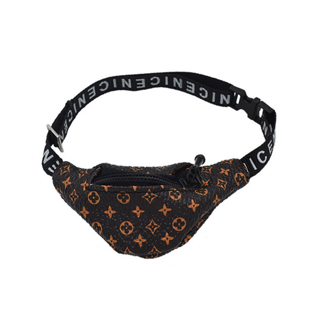Picture of 17cm Labubu L.V. Inspired Dumpling Bag - Labubu Doll Mini Waist Bag