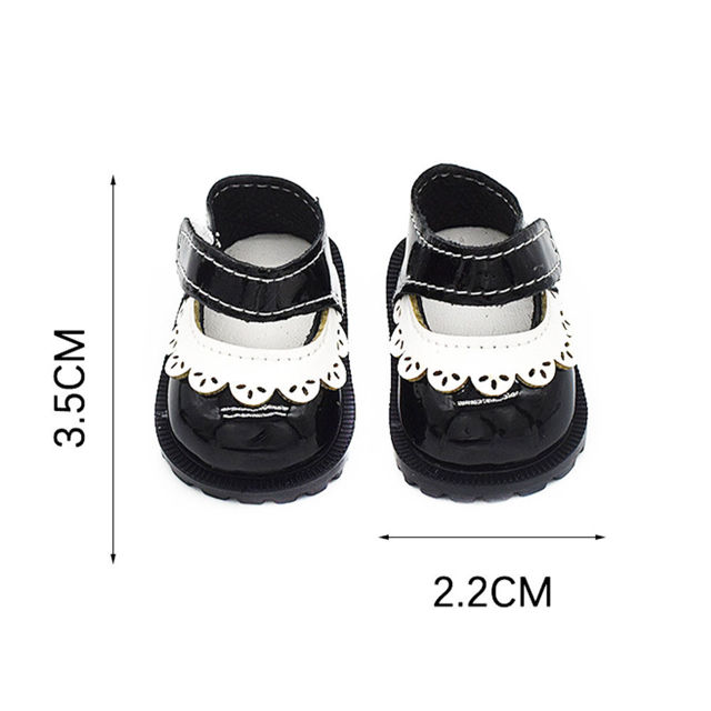 Picture of 17cm Labubu Princess Leather Shoes - Labubu Doll Mini Shoes - Doll Shoes