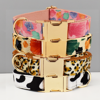 Picture of Personalized Pet Name Collar - Colorful Leopard Series - Engraved Pet Name Tag Metal Buckle - Summer Gifts for Puppy