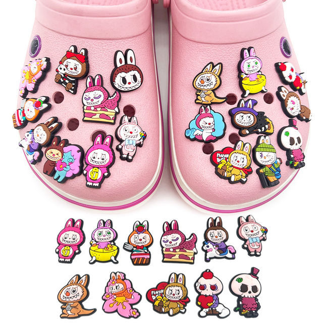 Picture of DIY Labubu Accessories Set for Crocs Shoes - Include 18 Different Figures