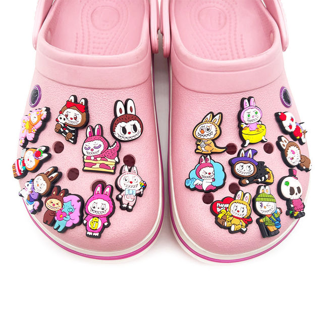 Picture of DIY Labubu Accessories Set for Crocs Shoes - Include 18 Different Figures