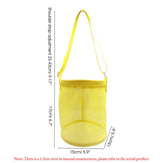 Picture of Custom Embroidered Kids Beach Bags - Custom Mesh Beach Bags - Custom Kids Bucket Shell Bags