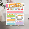 Picture of Custom First and Last Day of School Board for Kids Wooden Sign - Back to School Gifts