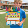 Picture of Personalized Wooden First & Last Day of School Sign - Rainbow Theme - Back to School Photo Board for Kids