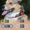 Picture of Custom Black Slide On Dog & Cat Collar Name Tag - Personalized Silent Pet Name Tag with Owner Information