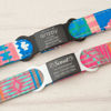 Picture of Custom Black Slide On Dog & Cat Collar Name Tag - Personalized Silent Pet Name Tag with Owner Information