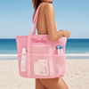 Picture of Custom Embroidered Beach Bags - Custom Mesh Tote Bags - Custom Sand Proof Shoulder Bags