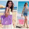 Picture of Custom Embroidered Beach Bags - Custom Mesh Tote Bags - Custom Sand Proof Shoulder Bags