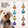 Picture of Custom Round Silicon Dog & Cat Name Tag - Personalized Soundless Pet Name Tag with Engraved Owner Information