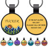 Picture of Custom Round Silicon Dog & Cat Name Tag - Personalized Soundless Pet Name Tag with Engraved Owner Information