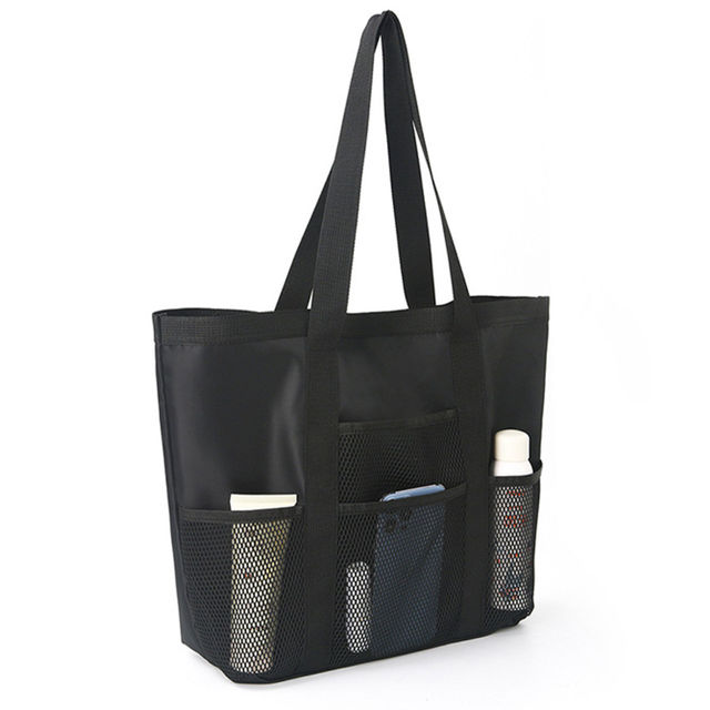 Picture of Custom Embroidered Beach Bags - Custom Mesh Tote Bags - Custom Sand Proof Shoulder Bags