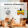 Picture of Custom Soundless Silicone Dog & Cat Name Tag - Personalized Bone Shaped Pet ID Tag with Engraved Owner Information