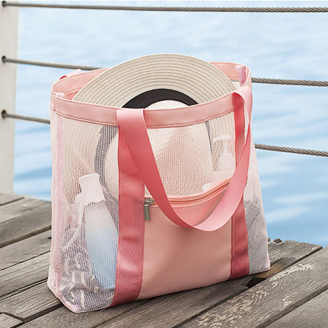 Picture of Custom Grid Bags - Custom Tote Beach Bags - Custom Tote Portable Storage Bags