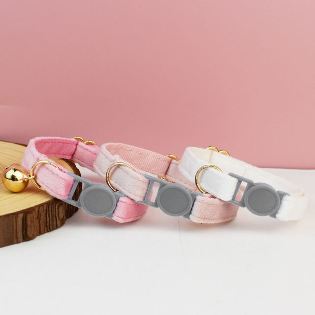 Picture of Personalized Quick Release Cat Collar - Personalized Cat Collar with Name - Velvet Pet Collar - Gift for your Cat