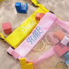 Picture of Custom Mesh Bags - Custom Embroidered Shell Mesh Bags - Custom Embroidered Beach Bags