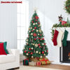 Picture of Pine Christmas Tree - Flame Retardant PVC Christmas Tree - 4 SIZE From 4 Ft to 6.9Ft with Metal Stand - Indoor Decoration