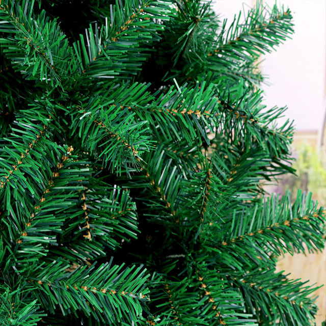 Picture of Pine Christmas Tree - Flame Retardant PVC Christmas Tree - 4 SIZE From 4 Ft to 6.9Ft with Metal Stand - Indoor Decoration