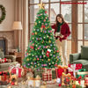 Picture of Pine Christmas Tree - Flame Retardant PVC Christmas Tree - 4 SIZE From 4 Ft to 6.9Ft with Metal Stand - Indoor Decoration