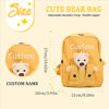 Picture of Custom Embroidered Bear Toddler Backpack with Name - School Bag - Back to School Gift for Kids