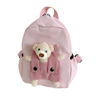 Picture of Custom Embroidered Bear Toddler Backpack with Name - School Bag - Back to School Gift for Kids