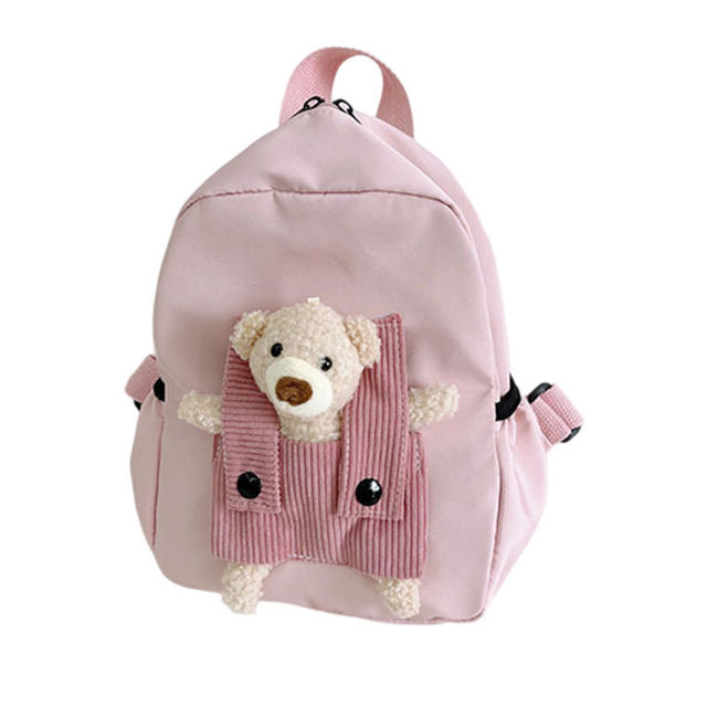 Picture of Custom Embroidered Bear Toddler Backpack with Name - School Bag - Back to School Gift for Kids