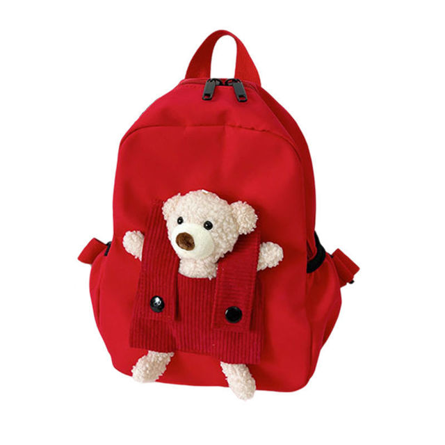 Picture of Custom Embroidered Bear Toddler Backpack with Name - School Bag - Back to School Gift for Kids