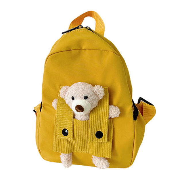 Picture of Custom Embroidered Bear Toddler Backpack with Name - School Bag - Back to School Gift for Kids