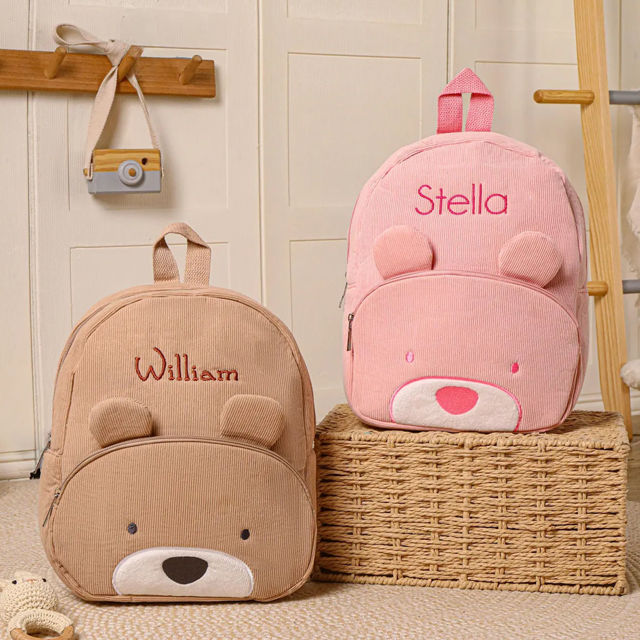 Picture of Custom Embroidered Toddler Backpack with Name - School Bag - Back to School Gift for Kids