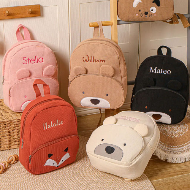 Picture of Custom Embroidered Toddler Backpack with Name - School Bag - Back to School Gift for Kids