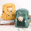 Picture of Custom Embroidered Bear Toddler Backpack with Name - School Bag - Back to School Gift for Kids