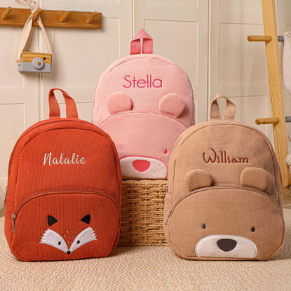 Picture of Custom Embroidered Toddler Backpack with Name - School Bag - Back to School Gift for Kids