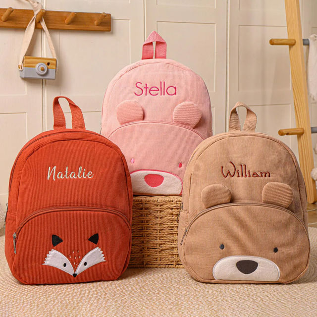 Picture of Custom Embroidered Toddler Backpack with Name - School Bag - Back to School Gift for Kids
