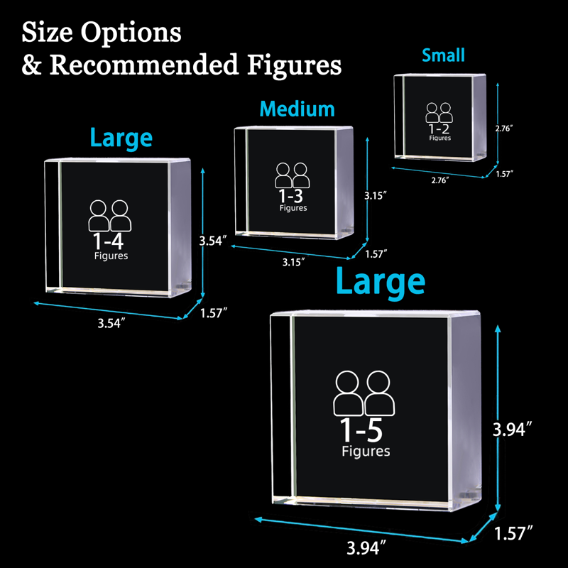 Picture of Custom Photo 3D Laser Crystal Square
