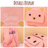Picture of Custom Embroidered Bear Toddler Backpack with Name - School Bag - personalized Back to School Gift for Kids