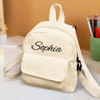 Picture of Custom Embroidered Name Backpack - Personalized Corduroy Backpack - Custom Name Kids School Bag