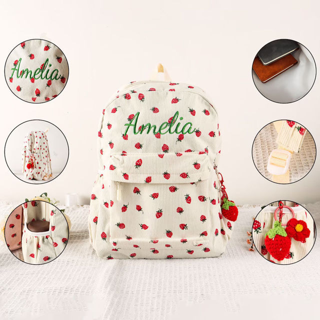Picture of Custom Embroidered Name Backpack - Custom Embroidered Kids Backpack - Custom Back to School Gift