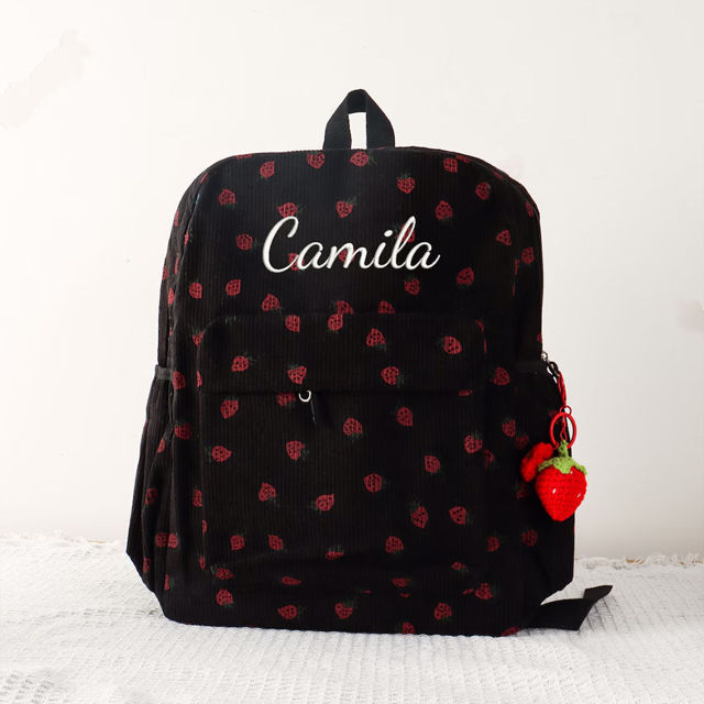Picture of Custom Embroidered Name Backpack - Custom Embroidered Kids Backpack - Custom Back to School Gift