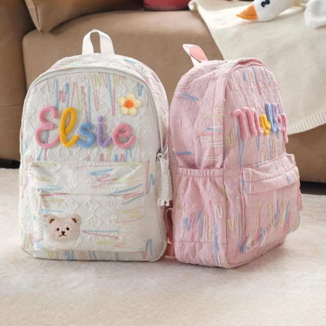 Picture of Personalized Embroidered Name Backpack for Kids - Custom Backpack with Name - Back to School Gift