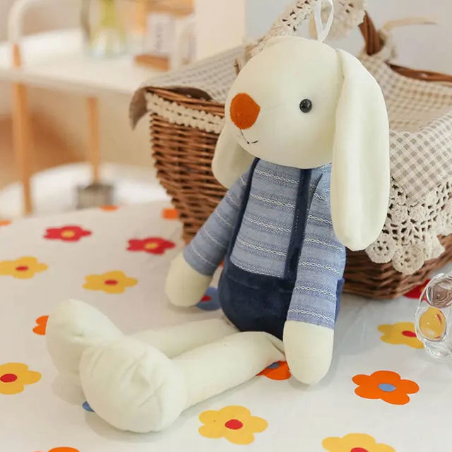 Picture of Custom Name Plush Toys - Custom Embroidered Stuffed Bunny Rabbit - Personalized Comfort Rabbit for Kids