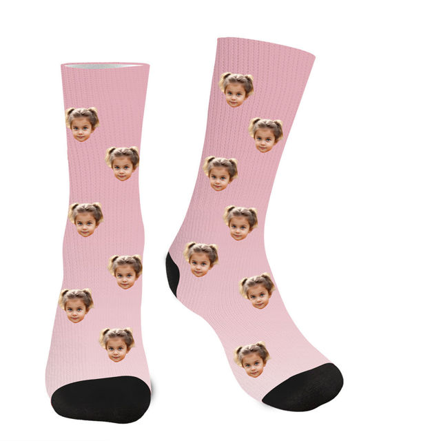 Picture of Custom Gradient Color Socks - Custom Photo Socks