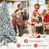 Picture of Snow Flocked Pine Christmas Tree - Flame Retardant PVC Christmas Tree - 5Ft, 6Ft and 6.9Ft with Metal Stand
