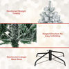 Picture of Snow Flocked Pine Christmas Tree - Flame Retardant PVC Christmas Tree - 5Ft, 6Ft and 6.9Ft with Metal Stand