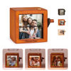Picture of Custom Wooden Hand-Cranked Flip Photo Frame - Custom Wooden Couple Photo Flipbook Frame - Couple Gifts,Wedding Gift