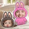 Picture of Custom Shaped Pillow - Custom Shaped Throw Pillow - Custom Labubu Face Plush Pillow