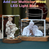 Picture of Custom Photo 3D Laser Crystal Patterned