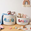 Picture of Custom Pet Toy Basket - Custom Embroidered Name Dog/Cat Toy Box - New Puppy Gift