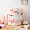 Picture of Custom Pet Toy Basket - Custom Embroidered Name Dog/Cat Toy Box - New Puppy Gift