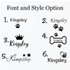 Picture of Custom Stainless Steel Pet bowls with Names - Personalised Water Bowls for Pets - Gift for Pet Person